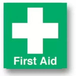 Αυτοκόλλητο Σήμα "FIRST AID" 95 X 95 mm - Σε 12 άτοκες δόσεις