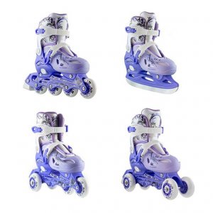 Αυξ. Roller INLINE/ICE-SKATES NILS EXTREME NH0320A 4 ΣΕ 1 Μπλε/Μωβ - MEDIUM(35-38) - σε 12 άτοκες δόσεις