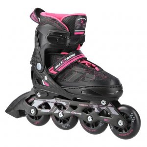 Αυξομειούμενα Πατίνια Roller NA 11002 Μαύρο/Ροζ IN-LINE SKATES NILS EXTREME Large(39-42) - σε 12 άτοκες δόσεις