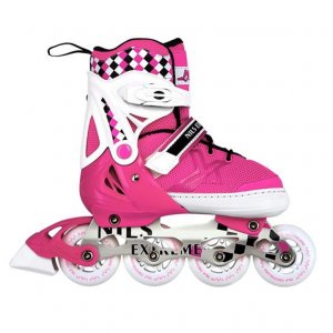 Αυξομειούμενα Πατίνια Roller NA 13911 A INLINE SKATES NILS EXTREME ΡΟΖ-LARGE(39-42) - σε 12 άτοκες δόσεις