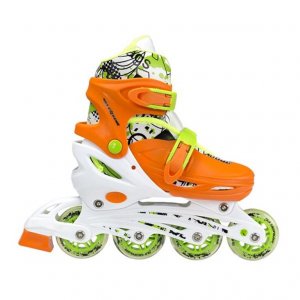 Αυξομειούμενα Πατίνια Roller NH 18330 ΣΕΤ 4 ΣΕ 1 INLINE SKATES NILS EXTREME Πορτοκαλί -MEDIUM(35-38) - σε 12 άτοκες δόσεις