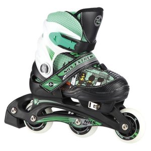 Αυξομειούμενα Roller NJ9128 2 ΣΕ 1 Πράσινο Extra IN-LINE SKATES/HOCKEY ICE SKATES - σε 12 άτοκες δόσεις