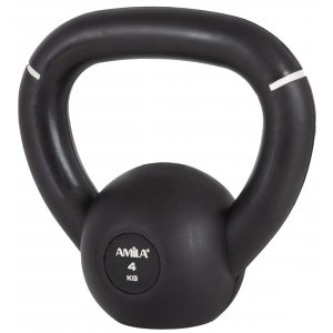 AMILA Kettlebell Original Rubber 4Kg - 90473 - σε 12 άτοκες δόσεις