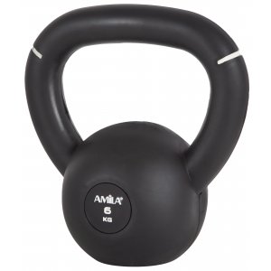 AMILA Kettlebell Original Rubber 6Kg - 90474 - σε 12 άτοκες δόσεις