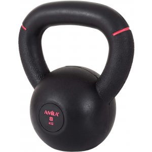 AMILA Kettlebell Original Rubber 8Kg - 90475 - σε 12 άτοκες δόσεις