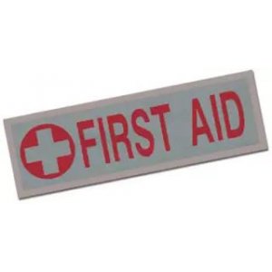 Ανακλαστικό Διακριτικό Σήμα FIRST AID Μεγάλο - 30 Χ 10 cm - Σε 12 άτοκες δόσεις