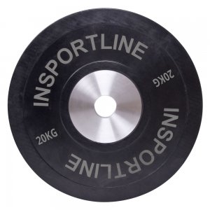 BUMPER PLATE inSPORTline 20kg - σε 12 άτοκες δόσεις