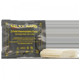 Celox Αιμοστατική Γάζα RAPID Z-Fold (7.6cm x 1.5m) - Σε 12 άτοκες δόσεις