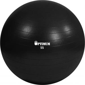 GYM BALL 55CM (BLACK) ANTI-BURST 900GR - σε 12 άτοκες δόσεις