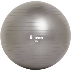 GYM BALL ANTI-BURST 65 CM (1100GR) ΓΚΡΙ - σε 12 άτοκες δόσεις