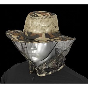 ΚΑΠΕΛΟ BOONIE, Brown Camo, Mosquito Net - Σε 12 άτοκες δόσεις