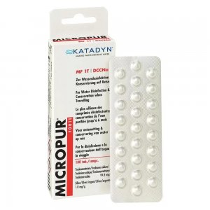 Katadyn Micropur Forte MF 1/100T Ταμπλέτες Καθαρισμού Νερού με Ιόντα Αργύρου + Χλώριο - Σε 12 άτοκες δόσεις