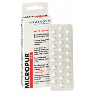 Katadyn Micropur Forte MF 1/50T Ταμπλέτες Καθαρισμού Νερού με Ιόντα Αργύρου + Χλώριο - 50 τεμ - Σε 12 άτοκες δόσεις