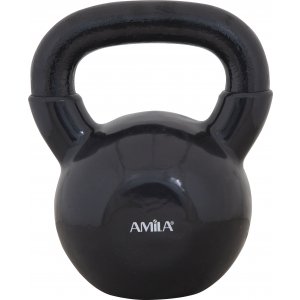 Kettlebell με επένδυση Βινυλίου 20kg - Μαύρο