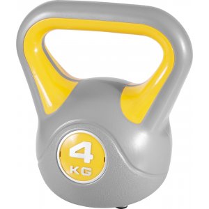 Kettlebell με επένδυση βινυλίου 4kg - Κίτρινο