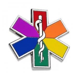 LGBT Rainbow Star of Life Καρφίτσα Μεταλλική - Σε 12 άτοκες δόσεις