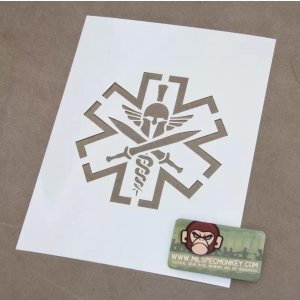 Mil-Spec Monkey Spartan Medic Stencil 16 x 15 cm - Σε 12 άτοκες δόσεις