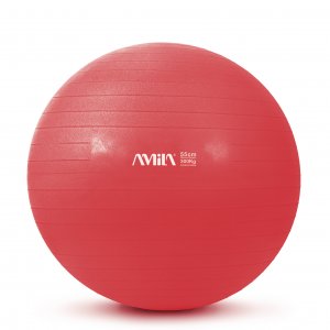 Μπάλα γυμναστικής AMILA GYMBALL 55cm Κόκκινη - 95828 - σε 12 άτοκες δόσεις