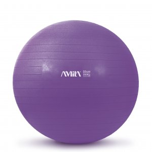 Μπάλα γυμναστικής AMILA GYMBALL 55cm Μωβ - 95830 - σε 12 άτοκες δόσεις