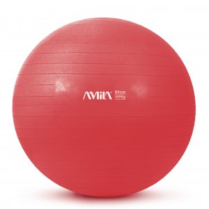 Μπάλα γυμναστικής AMILA GYMBALL 65cm Κόκκινη - 95846 - σε 12 άτοκες δόσεις