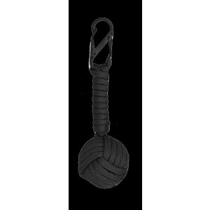 ΜΠΡΕΛΟΚ Albainox Double carabiner with paracord ball, Black - Σε 12 άτοκες δόσεις