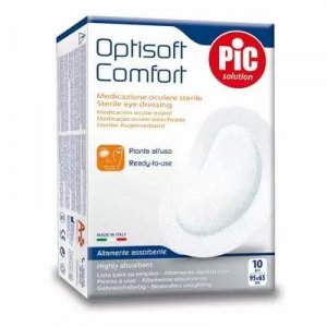 Pic Optisoft Comfort Αυτοκόλλητα Αποστειρωμένα Οφθαλμικά Επίθεματα Περιποίησης - 10 τεμάχια - Σε 12 άτοκες δόσεις