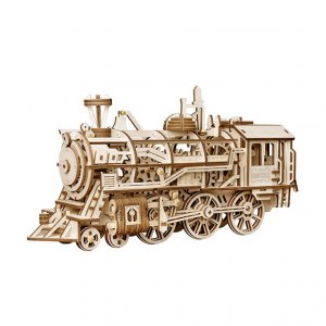 ROBOTIME Locomotive LK701 3D Ξύλινο Μηχανικό Puzzle - σε 12 άτοκες δόσεις