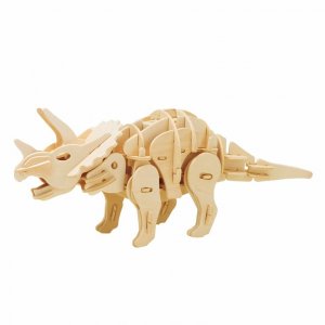 ROBOTIME MINI TRICERATOPS D430  Ξύλινο Μηχανικό Puzzle με Αισθητήρα Ήχου - σε 12 άτοκες δόσεις