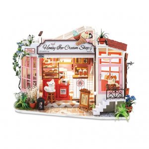 Rolife Honey Ice-cream Shop DG148 DIY Wooden Dollhouse - σε 12 άτοκες δόσεις