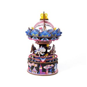 Rolife Starry Night AM44 Merry-go-round DIY Music Box - σε 12 άτοκες δόσεις