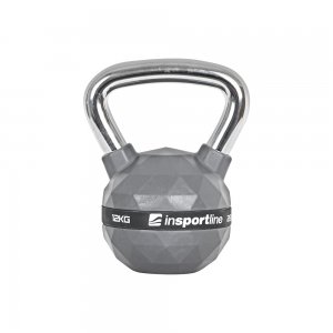 RUBBER-COATED KETTLEBELL 12 KG INSPORTLINE PU - σε 12 άτοκες δόσεις