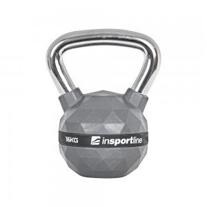 Rubber-Coated Kettlebell 16 kg inSPORTline PU - σε 12 άτοκες δόσεις