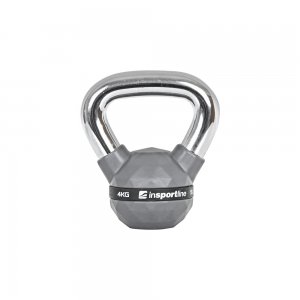 RUBBER-COATED KETTLEBELL 4 KG INSPORTLINE PU - σε 12 άτοκες δόσεις