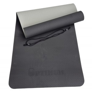 TPE YOGA MAT 183x61x0,6cm (ΜΑΥΡΟ/ΓΚΡΙ)-CX-EM3007/1 - σε 12 άτοκες δόσεις