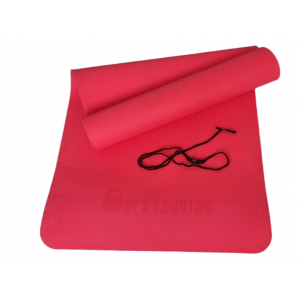 TPE YOGA MAT (ΚΌΚΚΙΝΟ) 183X61X0,6CM - σε 12 άτοκες δόσεις